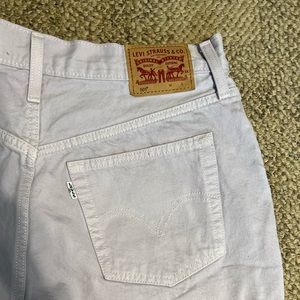 Light lavender Levi shorts